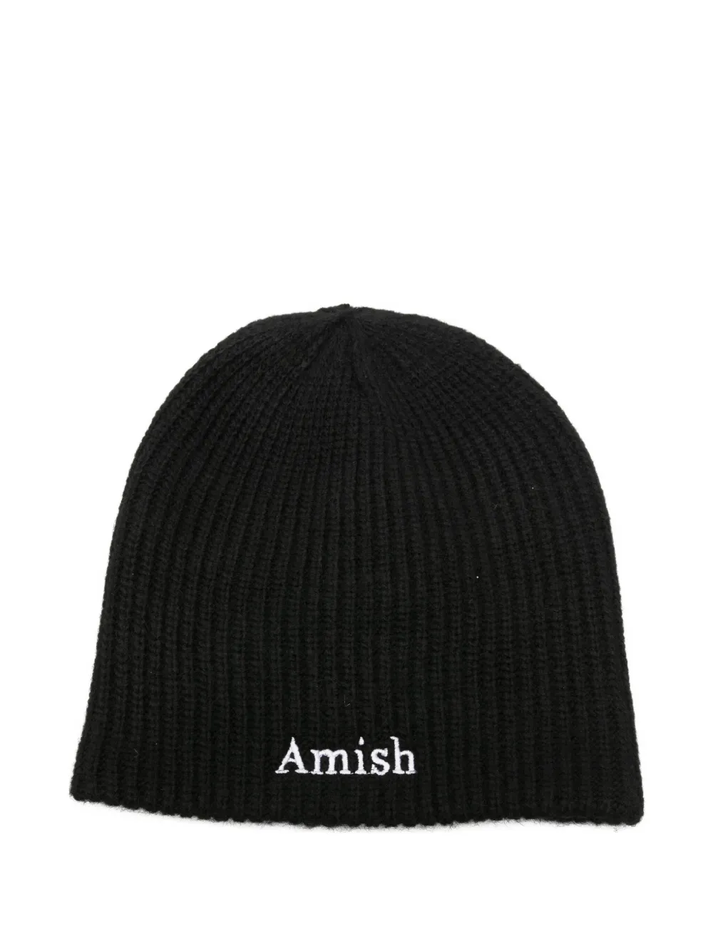

Шапка с вышитым логотипом AMISH, черный