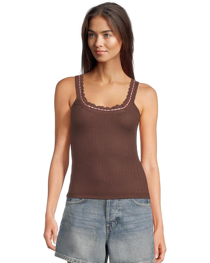 

Топ Free People Only You Tank, цвет French Roast