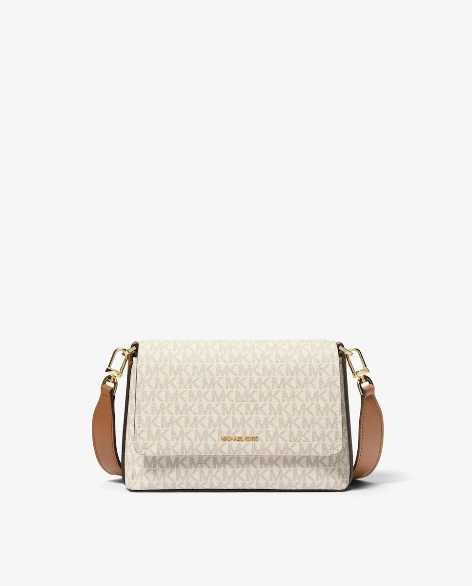 

Женская сумка-бандо Nessa маленькая с принтом логотипов Michael Michael Kors, бежевый