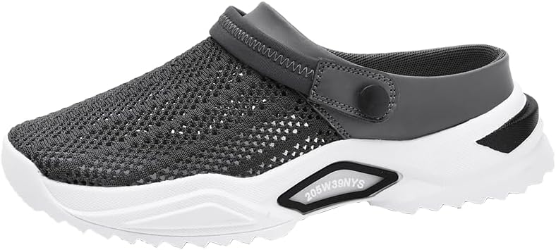 

Повседневные дышащие кружевные сандалии с открытыми плечами - мужская повседневная обувь - летние удобные обувь для прогулок на свежем воздухе Hhhchpm, серый