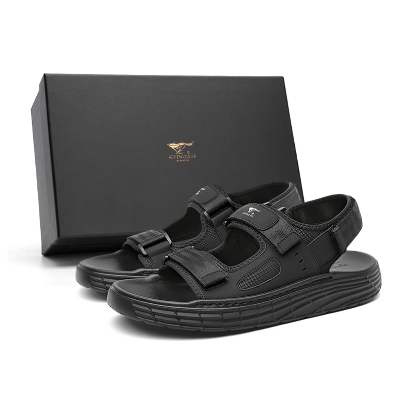 

SEPTWOLVES Пляжные сандалии мужские черные