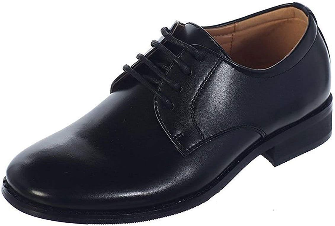 

Матовые оксфордские туфли для мальчиков iGirlDress, формальные туфли для особых случаев, черный