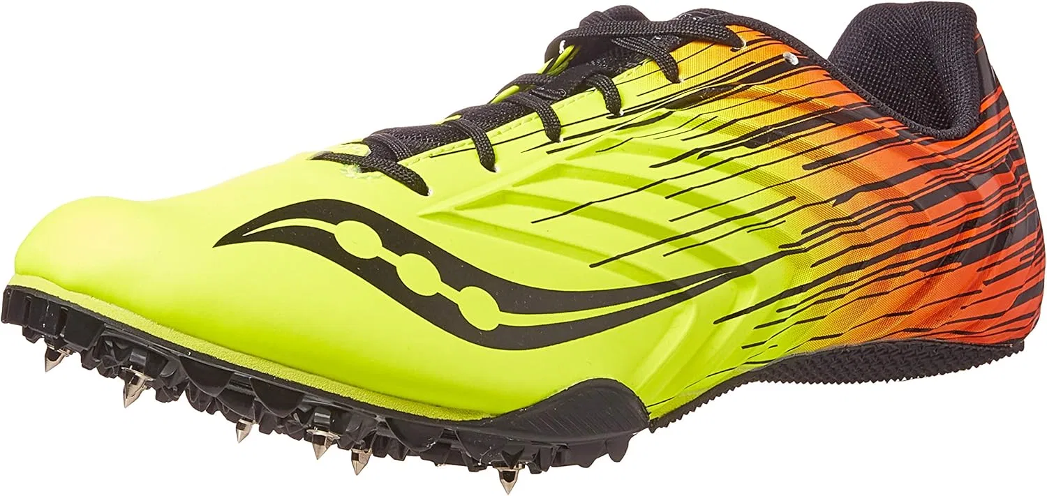 Мужские кроссовки Saucony Spitfire 5 для кросс-кантри, Lemon Black