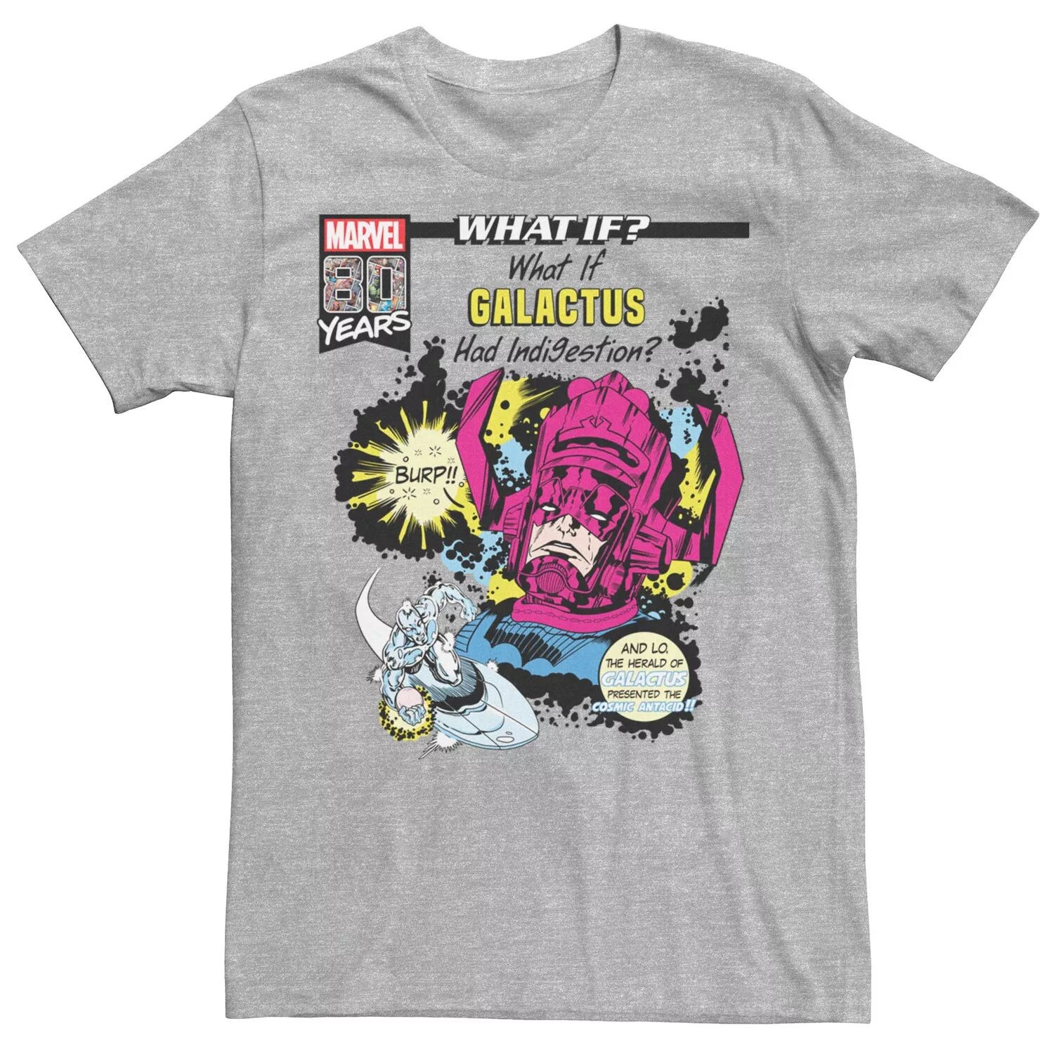 

Мужская футболка с рисунком и обложкой комиксов Marvel «Что, если бы у Галактуса было расстройство желудка» Licensed Character