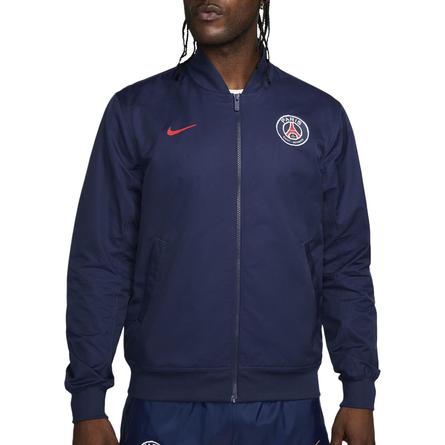 

Мужская куртка Paris Saint-Germain цвета морской волны Nike, цвет Marine Blue