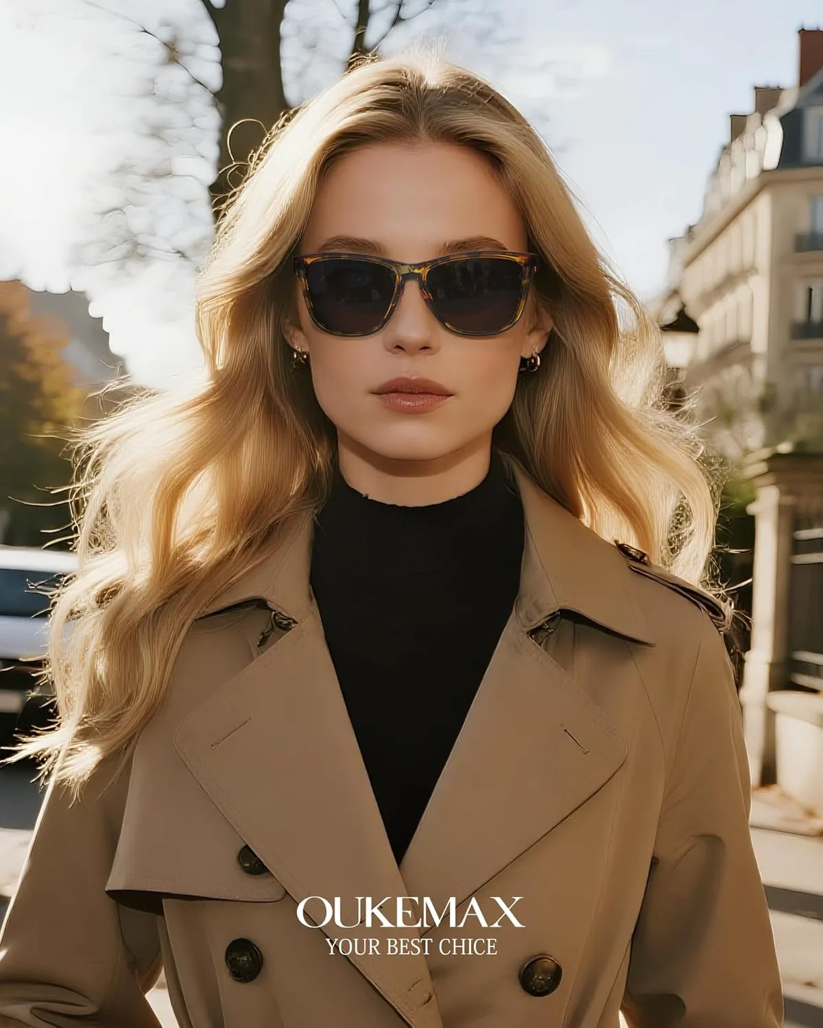 

Женские поляризованные солнцезащитные очки: модные поляризованные солнцезащитные очки с защитой UV400 OUKEMAX, X5-black + Rose Gold Mirrored + Pink Mirrored