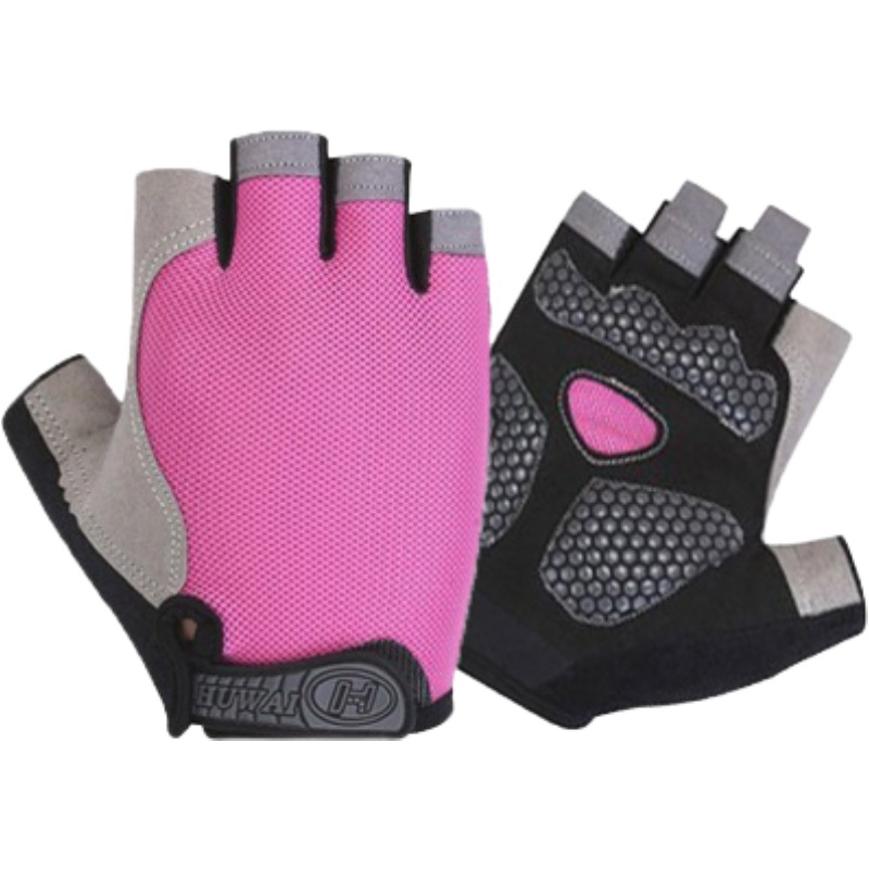 

Спортивные перчатки из полиэстера Unisex WARRIOR, розовый красный