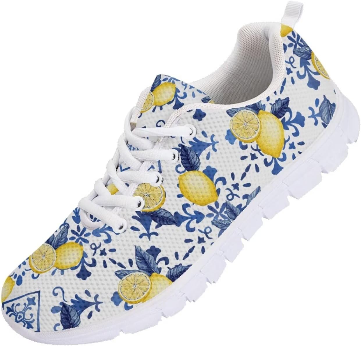 

Мужские кроссовки Funnydude Funny Print для бега, осенние легкие повседневные теннисные кроссовки для тренировок, Lemon