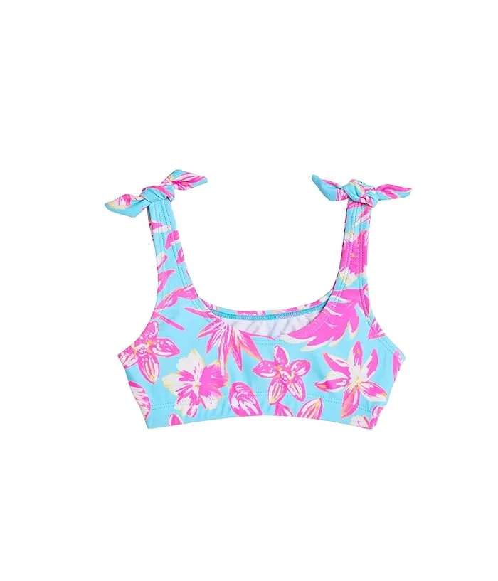 Бикини Snapper Rock Kids Tropical Glow Recycled Crop, Blue — фото 2
