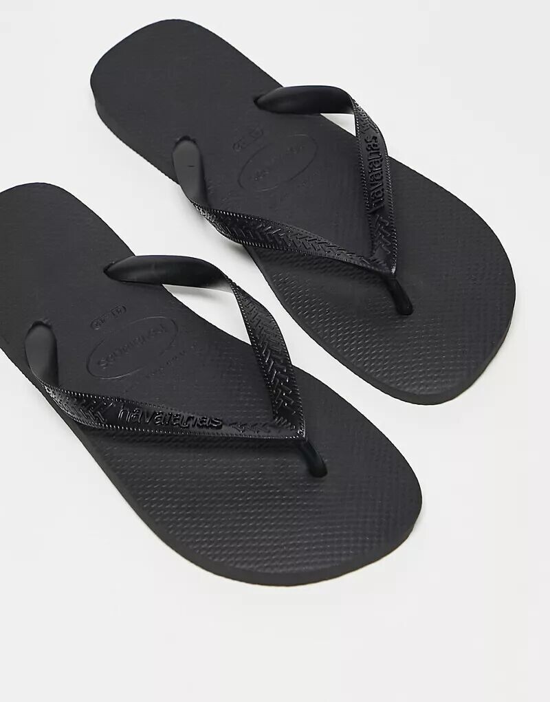 

Черные классические босоножки с ремешками Havaianas, Серый, Черные классические босоножки с ремешками Havaianas