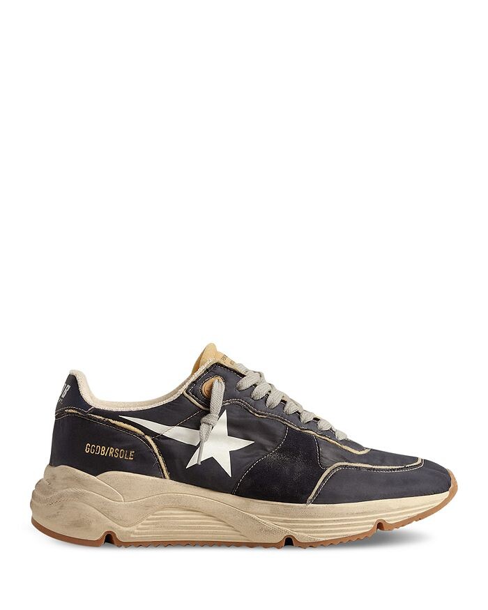 

Мужские кроссовки Golden Goose на шнуровке для бега на подошве, синий