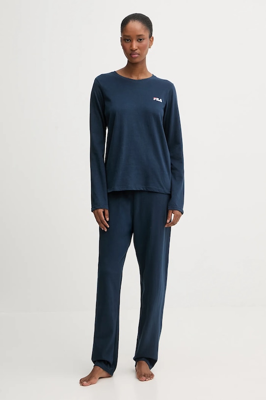 

Хлопковая пижама Fila, темно-синий