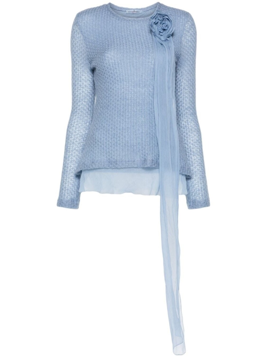 

Ermanno Scervino свитер с цветочной аппликацией, синий
