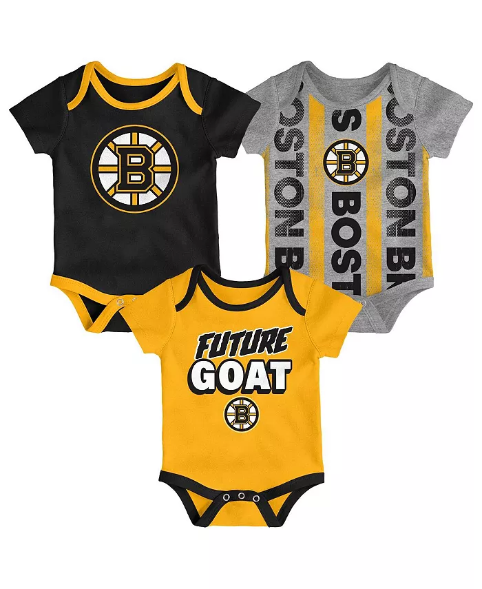 

Комплект из 3 боди Boston Bruins Loyal Buddies для мальчиков и девочек Outerstuff