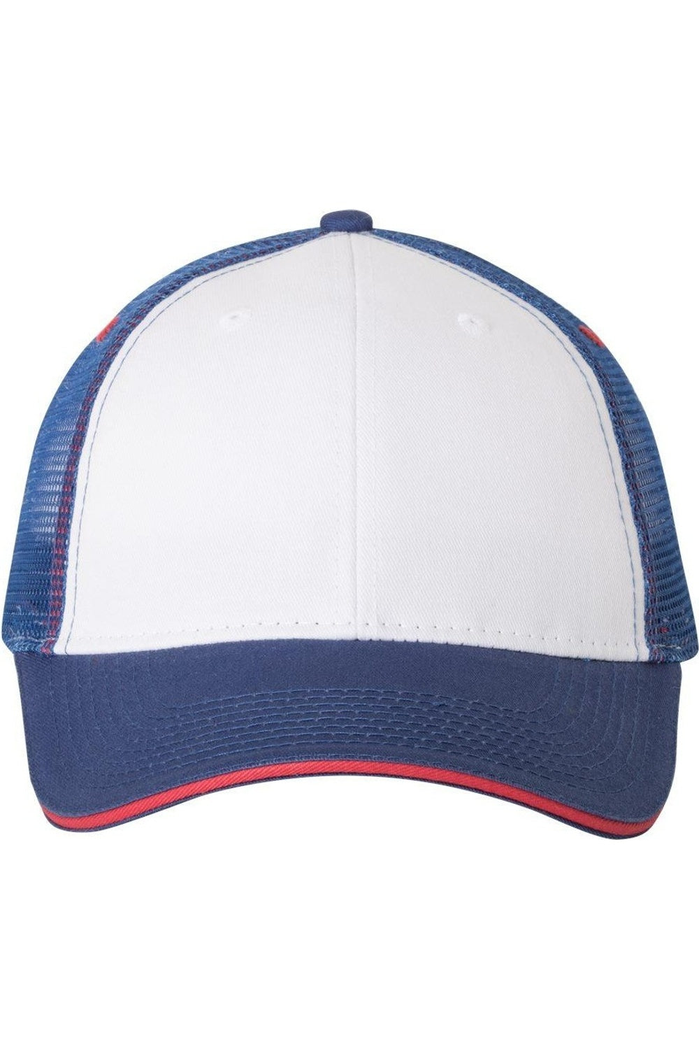 

Кепка дальнобойщика Valucap Sandwich, цвет white/ royal/ red