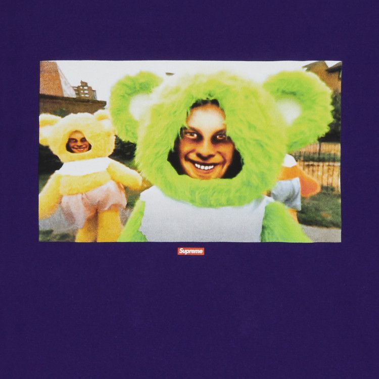 Футболка Supreme x Aphex Twin Donkey Rhubarb Long-Sleeve Tee, Purple — фото 3