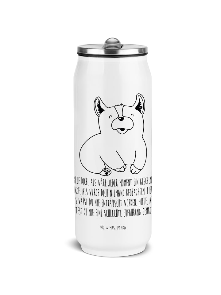 

Mr. & Mrs. Panda Бутылка для воды с изображением корги и надписью белого цвета