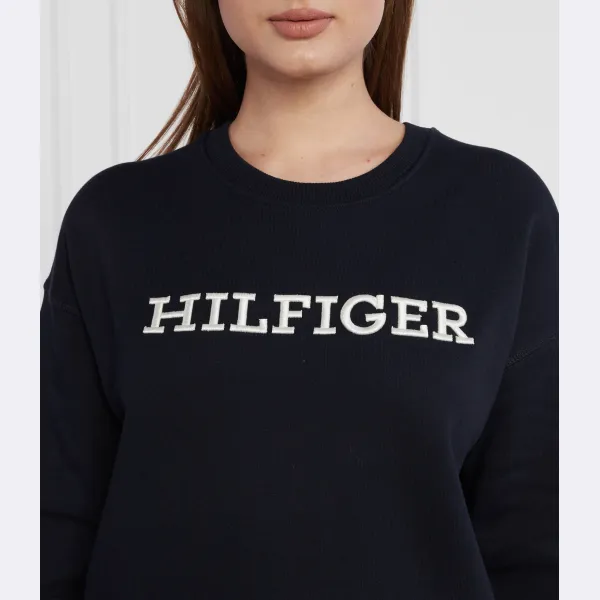 Толстовка обычного кроя с нашивкой Tommy Hilfiger, синий — фото 3