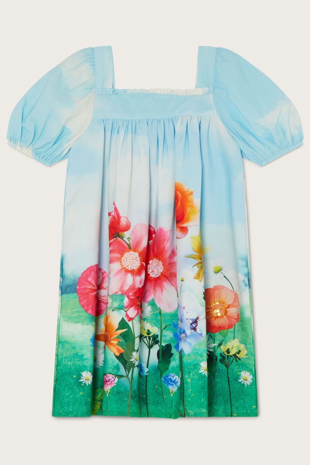 

Платье Blue Meadow с цветочным узором Monsoon, синий