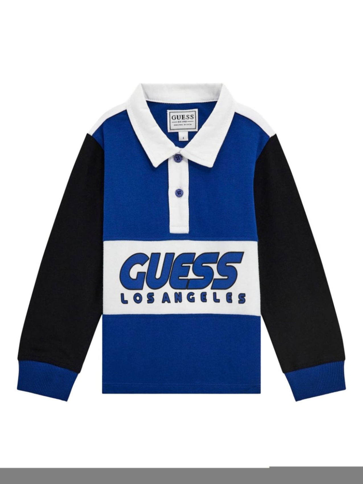

Guess детская рубашка-поло в стиле колор-блок guess kids, синий