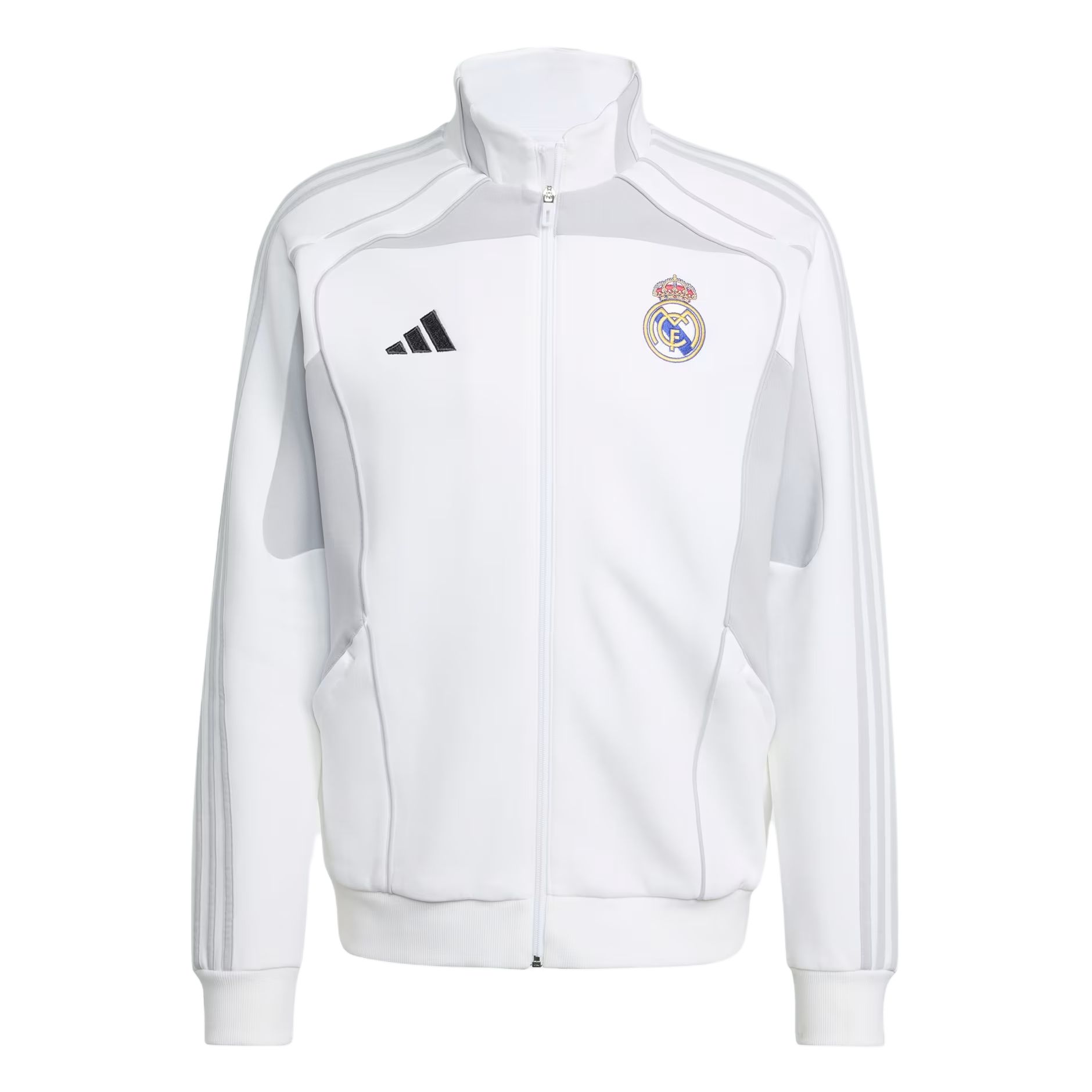 

Adidas With AdiClub Real Madrid Ubp Doubleknit Track Top, White/Light Gray