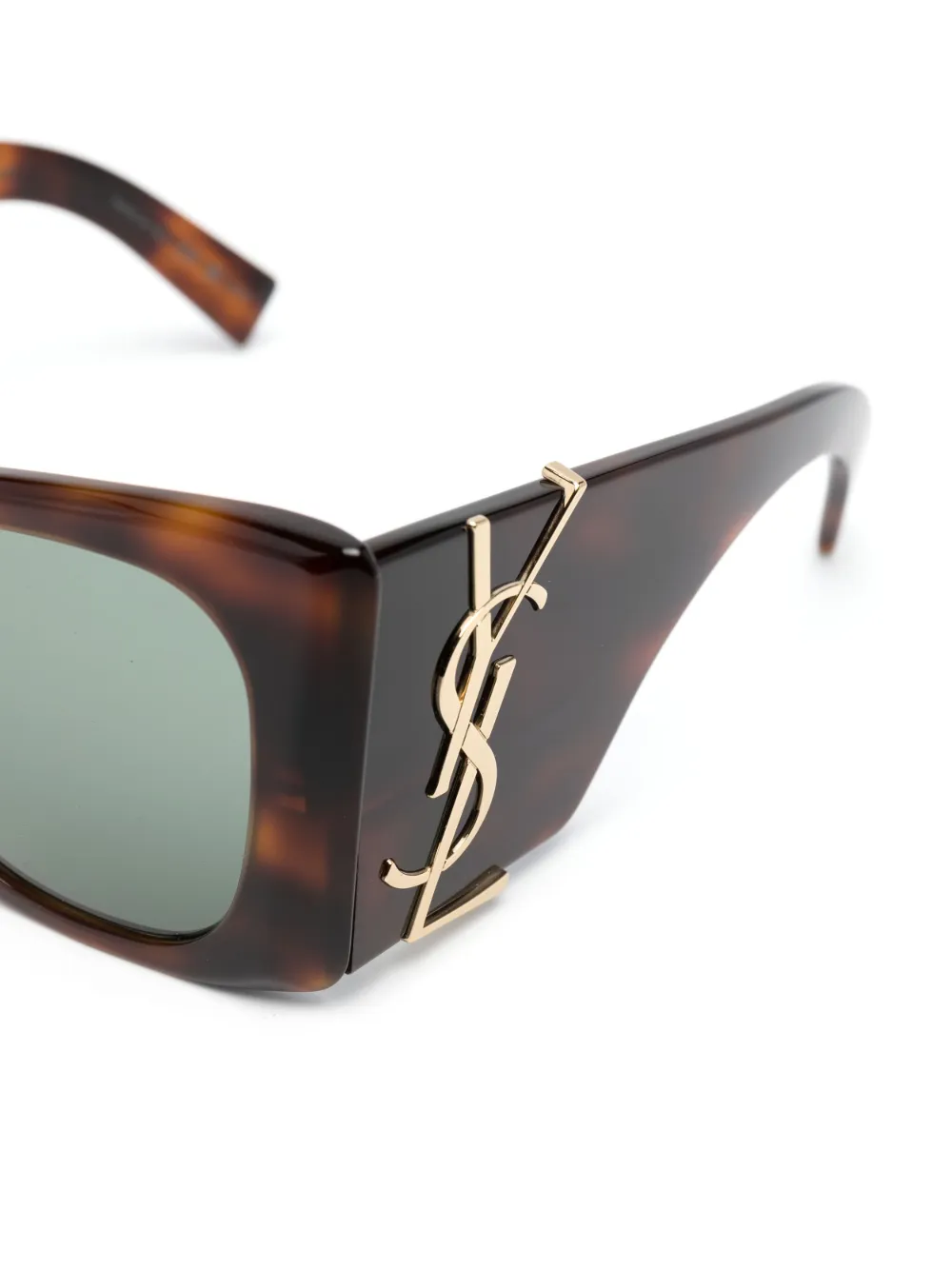 Солнцезащитные очки в оправе 'кошачий глаз' Saint Laurent, коричневый — фото 3