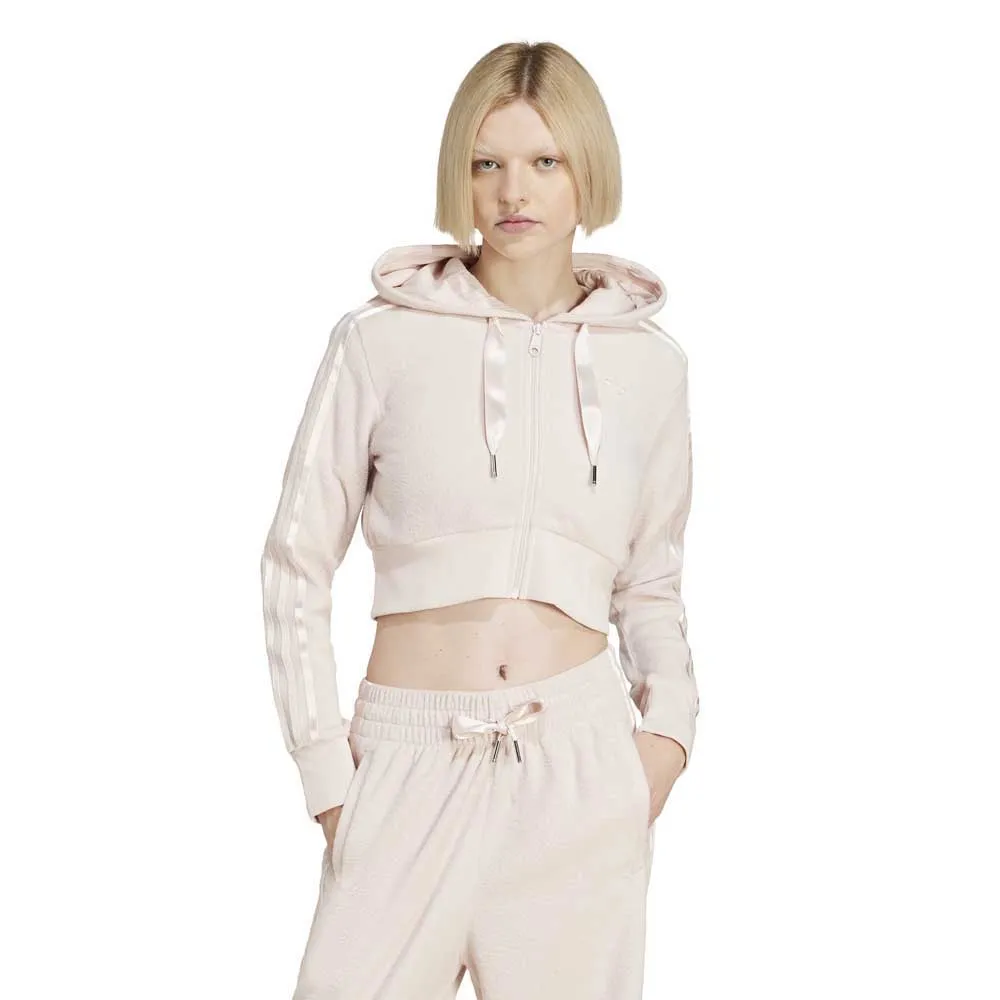 

Толстовка adidas Originals Shrt full zip, бежевый/розовый