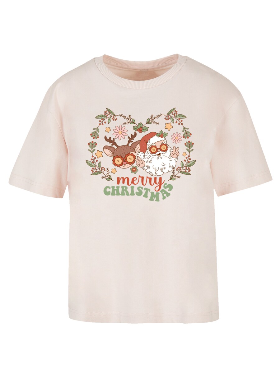 

Футболка F4NT4STIC Christmas Hippie Santa And Reindeer, Pink