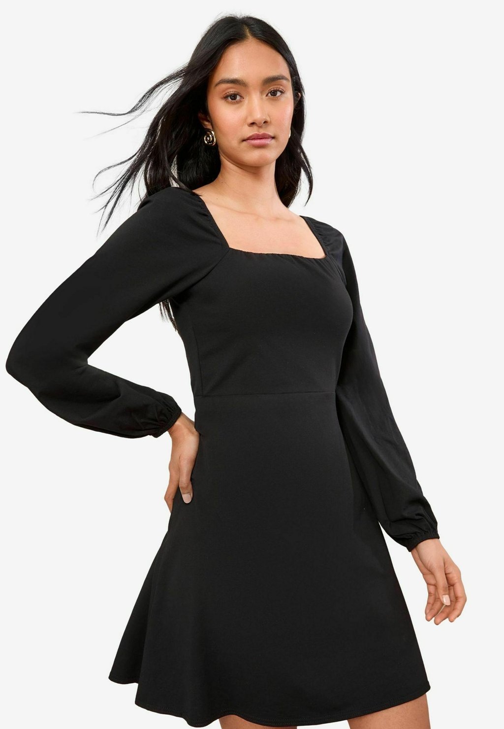 

Повседневное платье REGULAR FIT - LONG SLEEVE SQUARE NECK MINI Friends Like These, черный