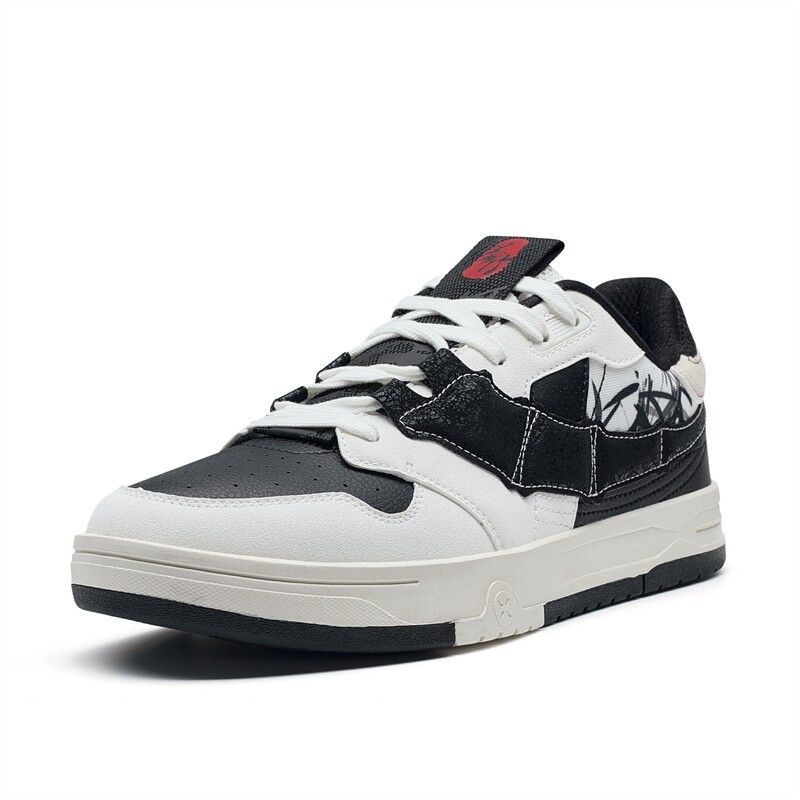 

Кроссовки XTEP Skateboard Shoes Women's Low-Top Black/Sail White, Черный, Кроссовки XTEP Skateboard Shoes Women's Low-Top Black/Sail White