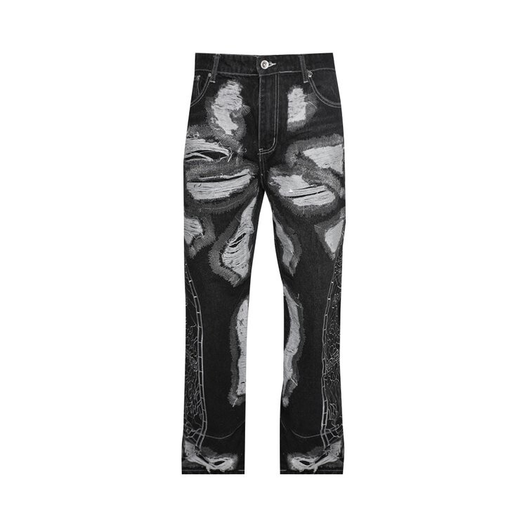 

Брюки Who Decides War Darning Side Embroidery Pant, черный