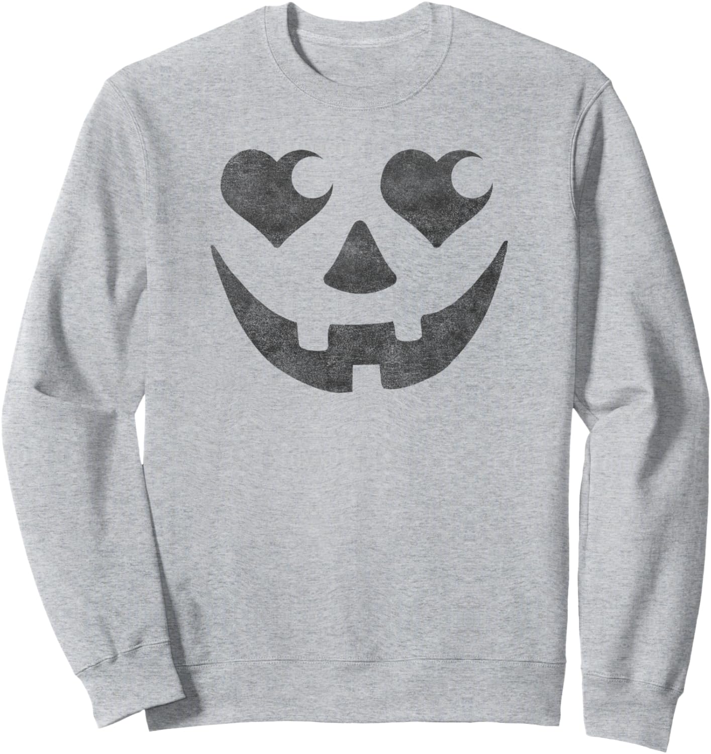 

Модная толстовка с рисунком «Сердечки и зубастая улыбка» Trendy Apparel, серый