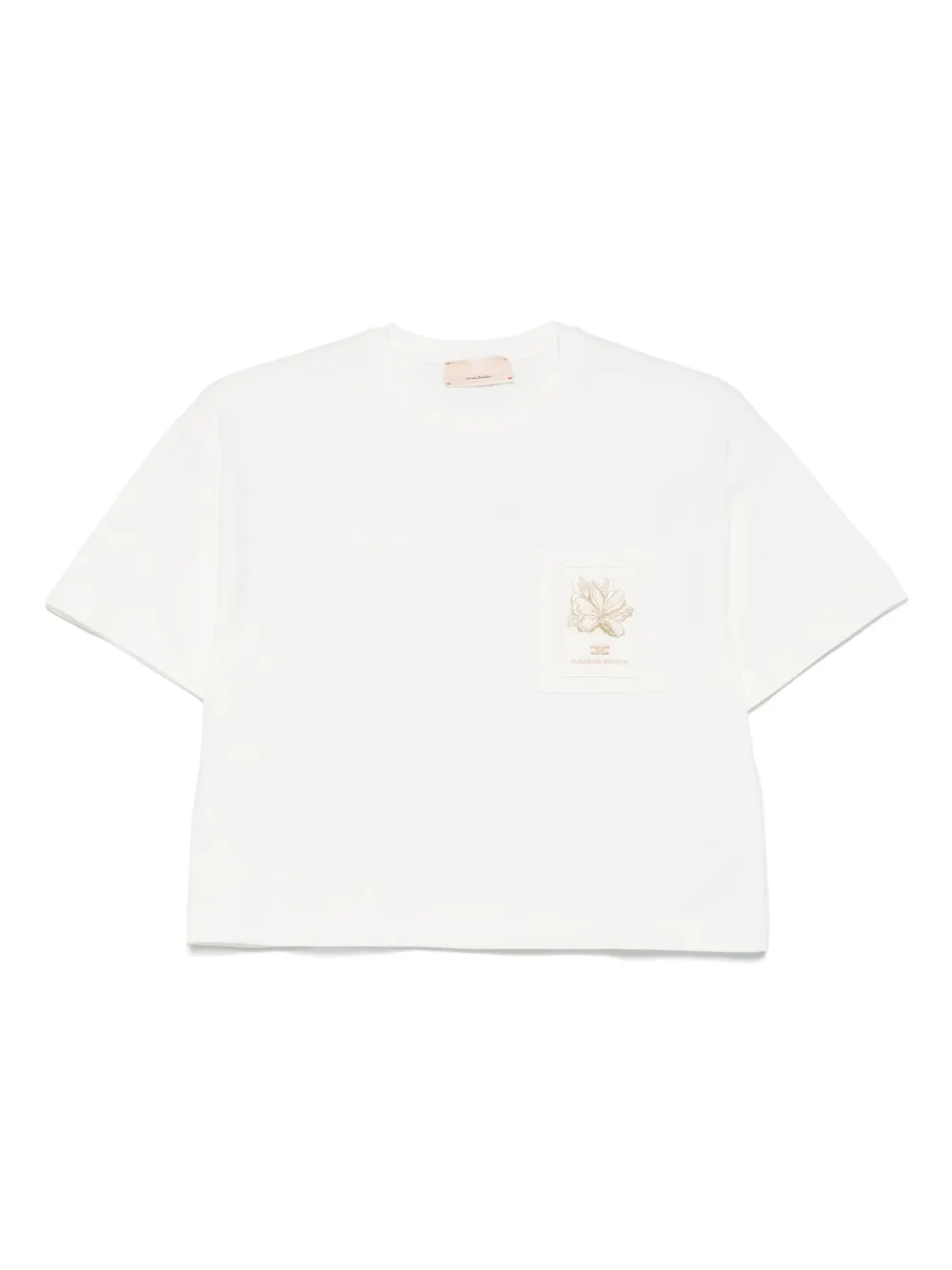 

Футболка с нашивкой-логотипом Elisabetta Franchi La Mia Bambina, белый
