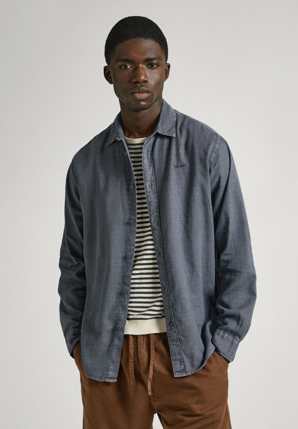 

Рубашка Pepe Jeans, цвет phantom grey
