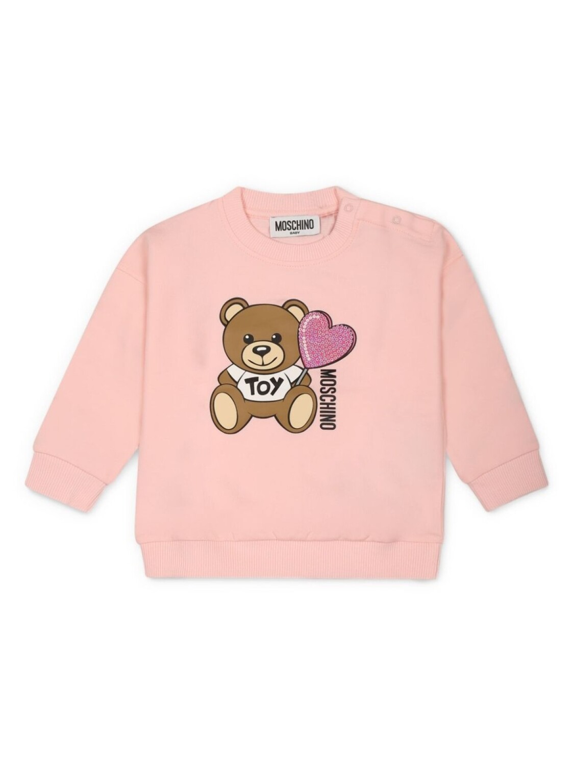 

Толстовка Moschino Kids Teddy Bear, розовый