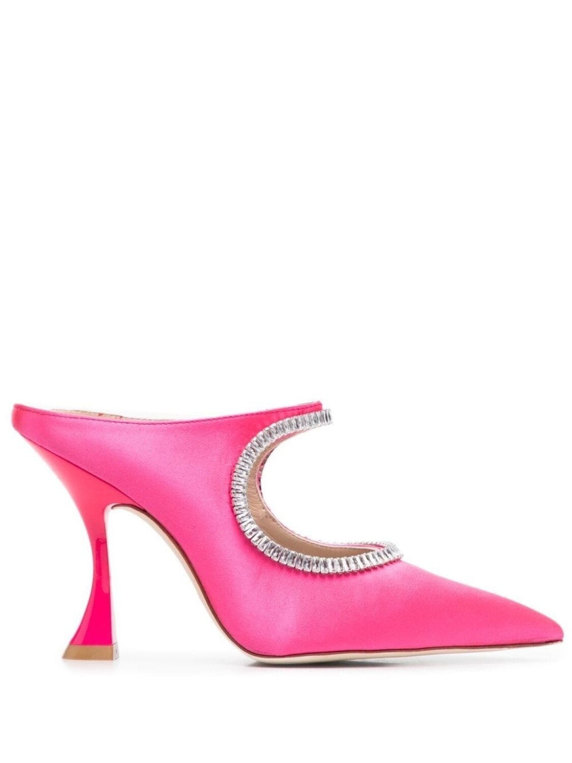 

Stuart Weitzman мюли XCurve Crystal 100, розовый