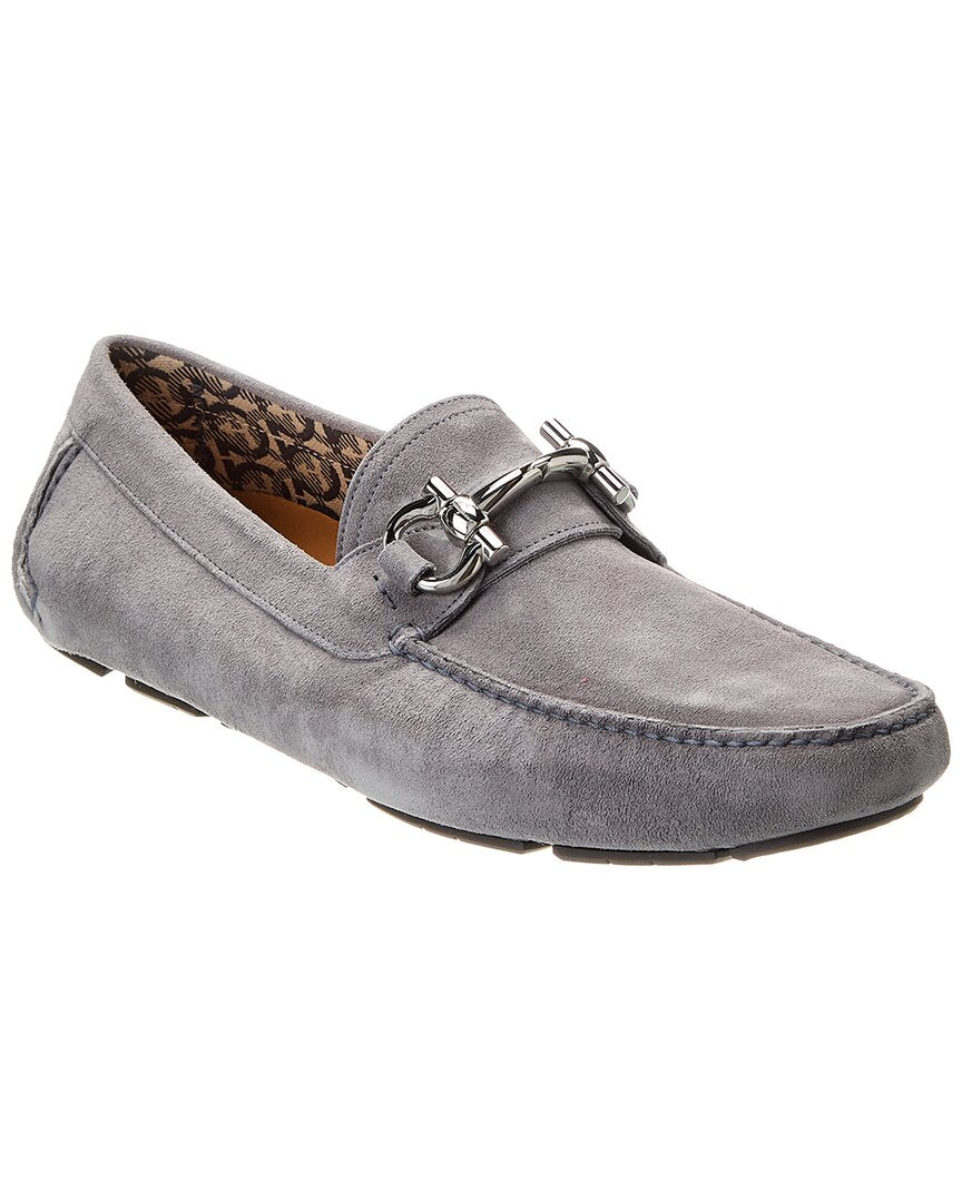 

Туфли Ferragamo Parigi Eco Evolo Suede Driver Salvatore Ferragamo, серый