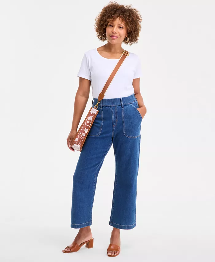 

Джинсы Petite High Rise Straight Utility Style & Co, синий