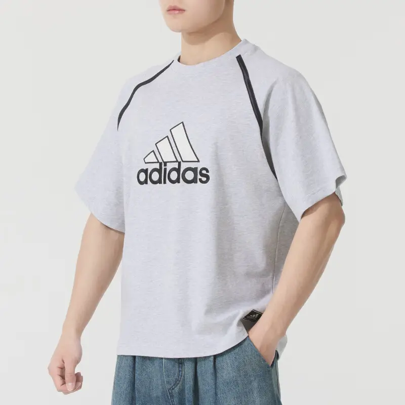 Футболка Adidas Badge of Sport, серый — фото 4