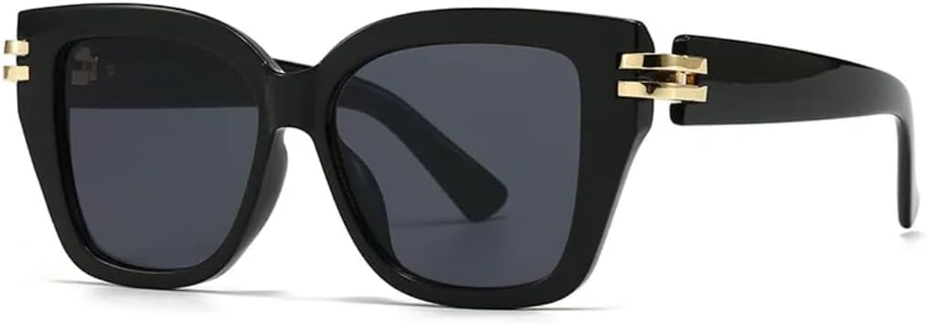 

Классические роскошные дизайнерские винтажные солнцезащитные очки для женщин и мужчин, панк-очки с заклепками, популярные женские солнцезащитные очки с защитой от УФ-излучения UV400 SZVVBKK, Black Black