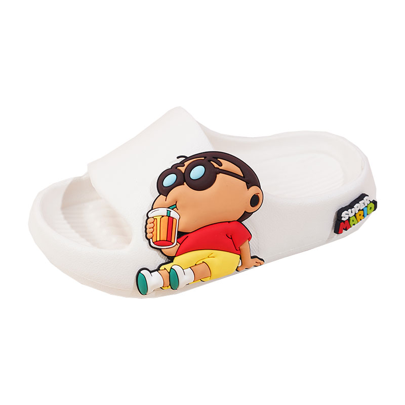 

Детские шлепанцы с рисунком из мультфильмов, противоскользящие, износостойкие, для улицы FCMM, белый
