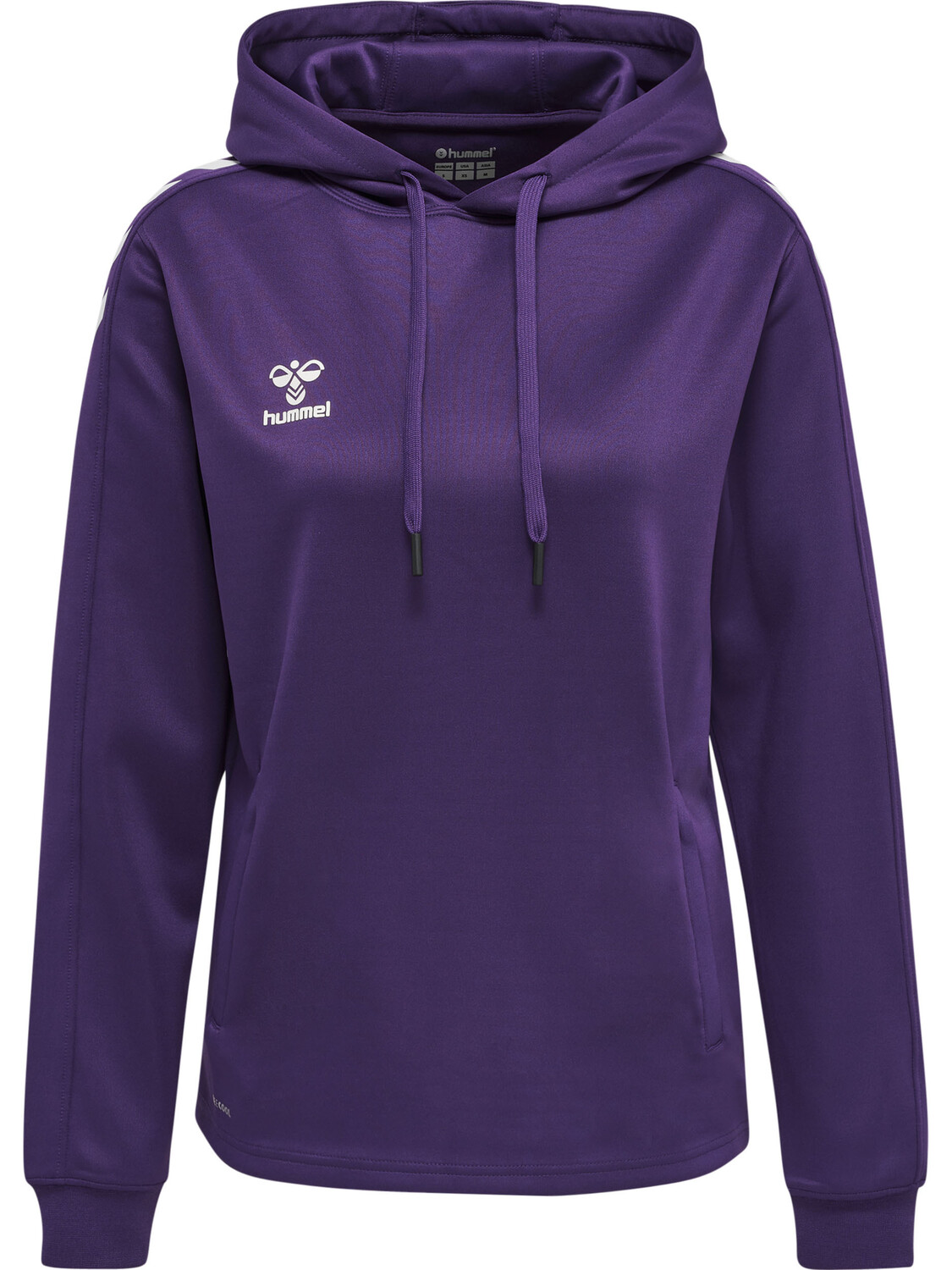 

Толстовка Hummel Hoodie Hmlcore Xk Poly Sweat Hoodie Woman, цвет ACAI/WHITE