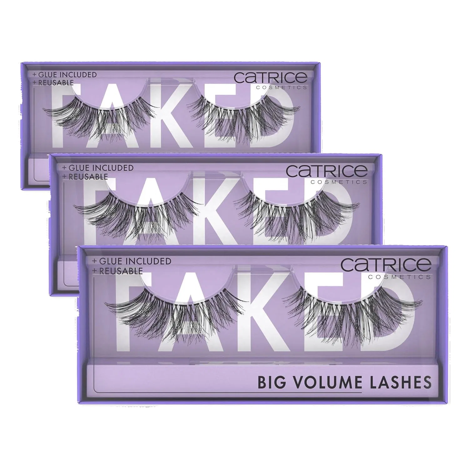 Накладные ресницы Catrice Faked Big Volume Lashes, черные (3 пары) Catrice, Black