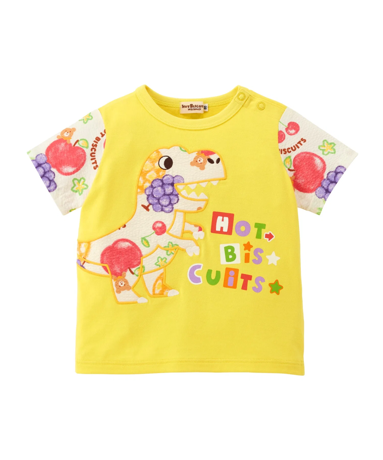 Детская футболка HOT BISCUITS с принтом динозавра — фото 4