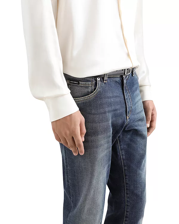 

Узкие джинсы темно-синего цвета Dolce & Gabbana, синий