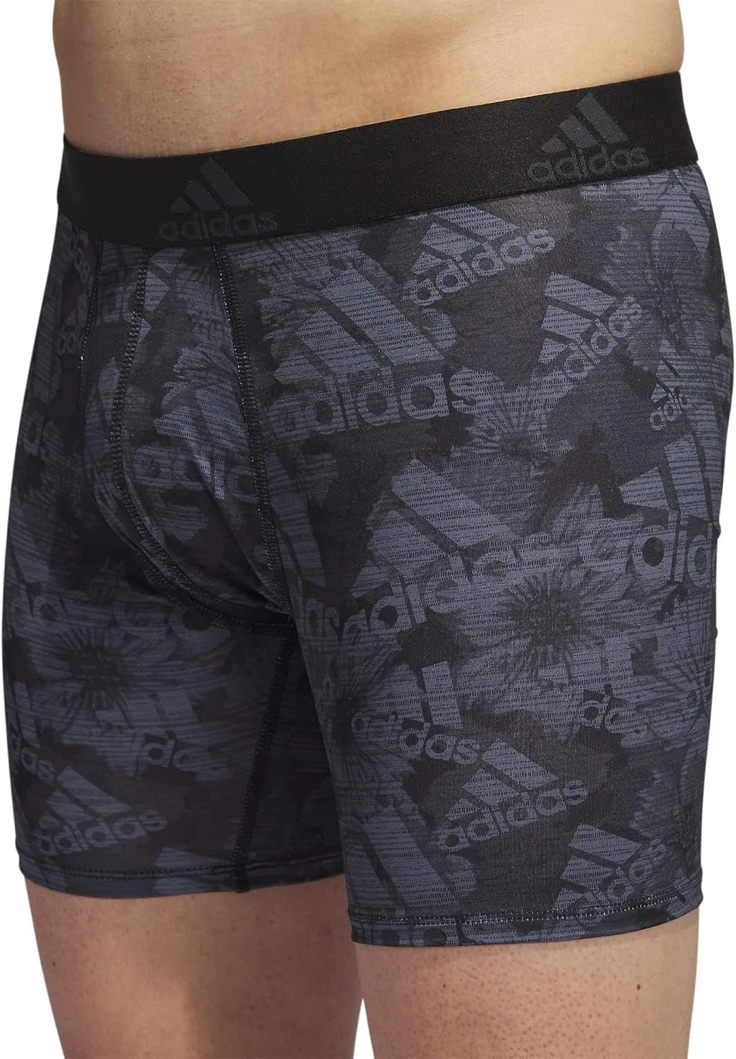Боксеры Adidas Black-carbon/Black/Onix Grey — фото 2