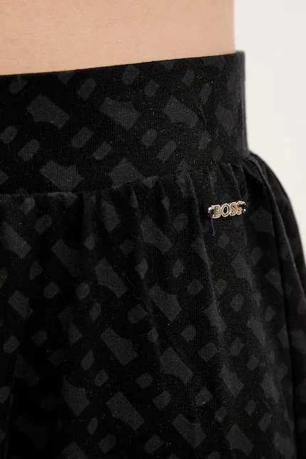 Шорты пижамные из лиоцелла B Logo_Shorts BOSS, черный — фото 4
