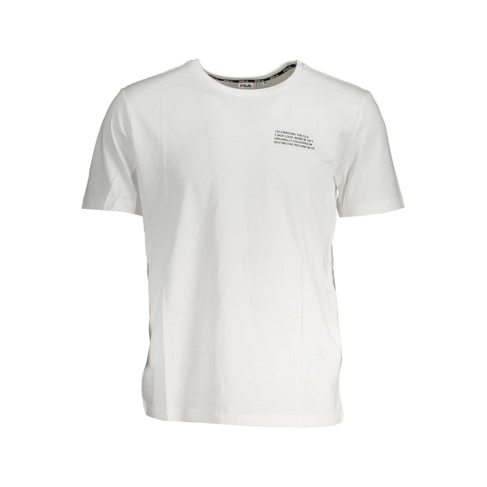 

Белая хлопковая футболка Fila, White
