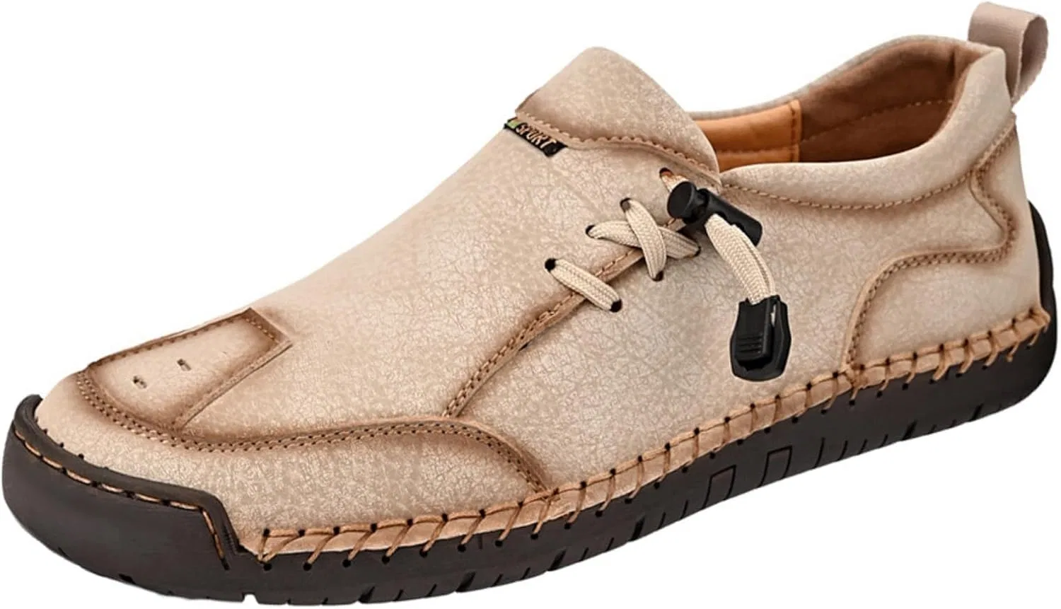 Мужские лоферы на каждый день, кожаные, без бренда, Beige Dwihuizes