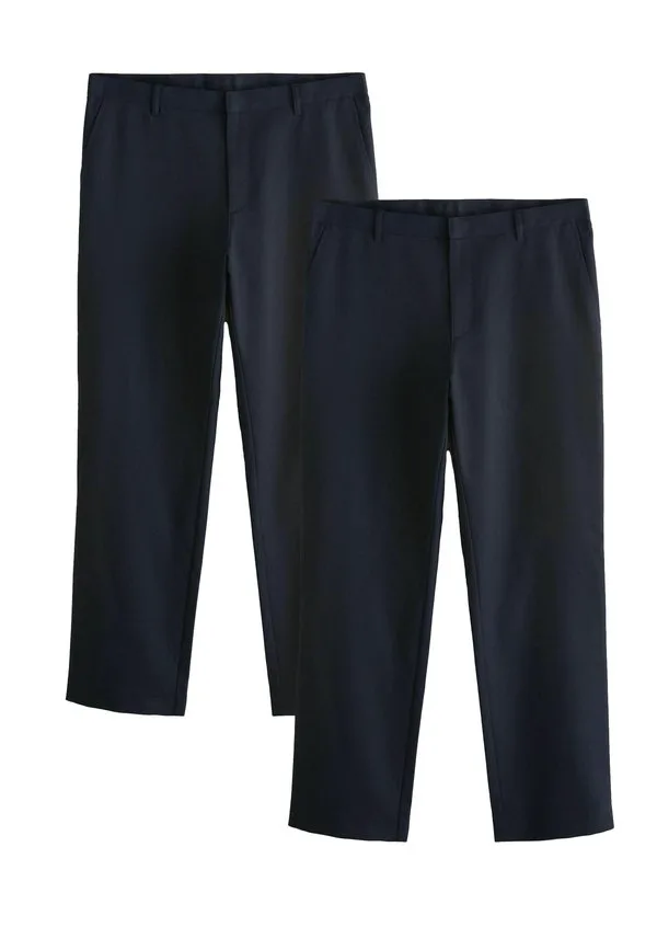 Классические брюки прямого кроя, комплект из двух пар. Next, Navy Blue